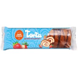Torta Dan Cake com Recheio de Morango - 300g