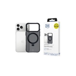 Capa Iphone 17 Pro Max 3MK SMOKE CASE Mag&Stand Preto