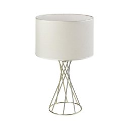Rabalux 74081 - Candeeiro de mesa NIVRA 1xE27/40W/230V dourado/branco