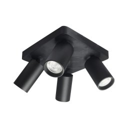 Rabalux 73084 - Luminária de focos YORLI 4xGU10/7W/230V preta