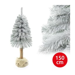 Árvore de Natal num tronco NATURAL WITH SNOW 150 cm abeto