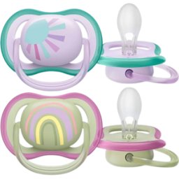 Philips Avent Ultra-Air Chupeta 0-6m Sol/Arco-Íris 2 unidades