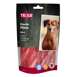 3x80g vaca Premio Fillets Trixie snacks para cães