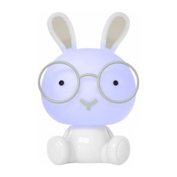 Lâmpada noturna infantil LED RGBW dim. 2,5W/230V coelho branco