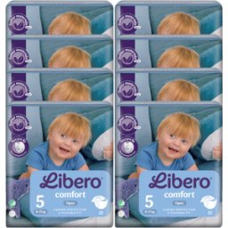 Libero Comfort 5 22 Fraldas Pack 8 unidades