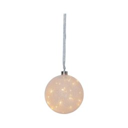 Eglo 411339 - Decoração de Natal LED GLOW SNOW 30xLED/0,064W/3xAA d. 15 cm