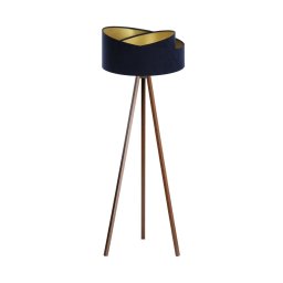 Lâmpada de pé GALAXY 1xE27/60W/230V azul/wengue