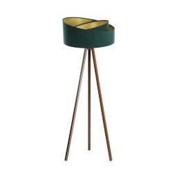 Lâmpada de pé GALAXY 1xE27/60W/230V verde/wengue