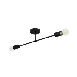 Candelabro montado à superfície CAMBRIDGE 2xE27/15W/230V preto