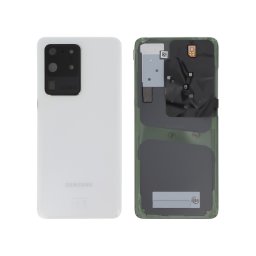 Tampa Traseira Galaxy S20 Ultra Branco Com Lentes