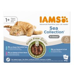 48x85g misto Advanced Nutrition Grain Free Sea Collection in Sauce IAMS