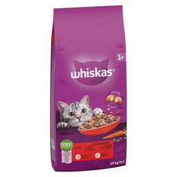 14kg vaca 1+ Whiskas ração gatos