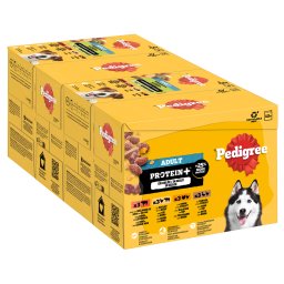 12x85g 4 variedades Adult Fresh Pouch Protein Plus em geleia Pedigree