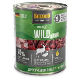 6x800g veado e pato Belcando Baseline comida húmida para cães