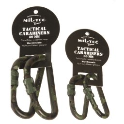 Mil-Tec TÁTICA mosquetão 2 pcs 60mm 15922060 verde
