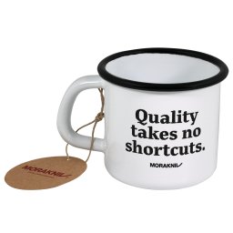 Caneca esmaltada MORAKNIV branca 350 ml