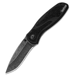KERSHAW Ken Onion BLUR Faca Dobrável Assistida, PRETO/BLACKWASH K-1670BW