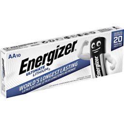 Baterias de lítio Energizer Ultimate Lithium AA L91/DP10