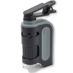 Carson 60-120x LED MicroBrite Plus Microscópio de Bolso com Adaptador para Smartphone MM-350