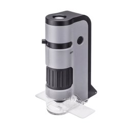 Microscópio de Bolso Carson 100x-250x LED MicroFlip com Adaptador para Smartphone MP-250