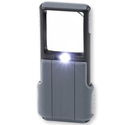 Carson 5x Lupa de Lente Asférica MiniBrite com LED Deslizante e Capa Protetora PO-55