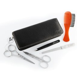 ALPEN Conjunto de Manicure, couro, fecho de zíper, 6894R