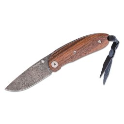 Lionsteel Mini Damascus Heinsgringla cabo de madeira Santos, caixa de madeira 8210D ST