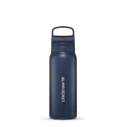 Garrafa com Filtro de Água LifeStraw Go 2.0 Aço Inoxidável 24oz Mar Egeu LGV42SASWW