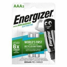 E300624305 Energizer Pilhas Recarregáveis - HR03 Extreme AAA 800mAh FSB2