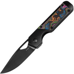 Kizer Frame Lock Mini Militaw Jonathan Styles M390 Titânio+Camo Carbon 80's Ki3634SA1