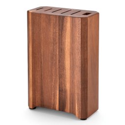 Suporte para facas XINZUO PM8O com caixa de madeira de acácia com 6 ranhuras XHDZ-XSM-PM8