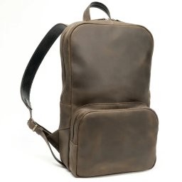 Beavercraft Steadfast – Mochila de Couro para Laptop Masculina, Chocolate LC_Steadfast_chocolate