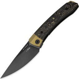 Kizer Mini MoMo S90V Titânio+Fat Carbon Camo Gold Ki3663A3