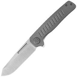 KUBEY Steelhead Belt Satin M390 Lâmina Darkwash Titanium Linerlock KB315B