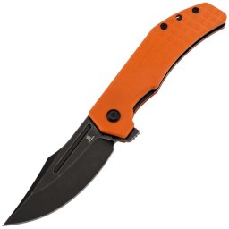Tenable Knives Orion Blackwash 14C28N, Laranja G10+ Padrão Frag