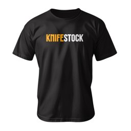 KNIFESTOCK T-Shirt L, Big Logo, Black