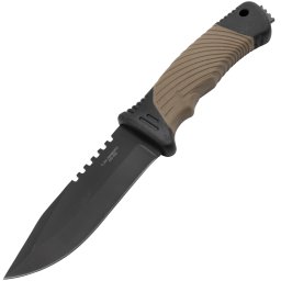 CJH Belt Knife, black/brown