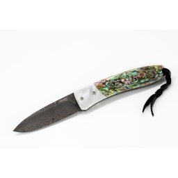 Bazar - Lionsteel Opera Damascus Heinsgringla Cabo de Madrepérola, caixa de madeira 8800D MOP