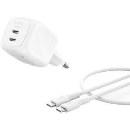 Belkin Carregador GaN BoostCharge Pro 50W + Cabo USB-C - Branco