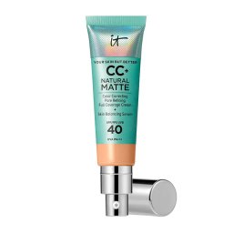 It Cosmetics Bases de Maquilhagem Cc+ Cream Natural Matte Foundation With Spf 40 Base de maquiagem com proteção MEDIUM (W)