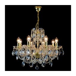 Wranovsky JWZ151082130 - Candelabro de cristal de corrente CLASSE 8xE14/40W/230V