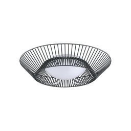 Eglo 200842 - Candeeiro de teto LED PIASTRE, 8,2 W/230 V, Ø 39 cm, preto