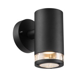 Nordlux - Aplique de parede para exterior BIRK 1xGU10/28W/230V IP44 preto