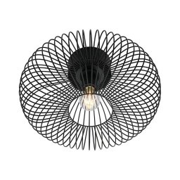 Nordlux - Candeeiro de teto BERONI 1xE27/60W/230V Ø 40,3 cm preto