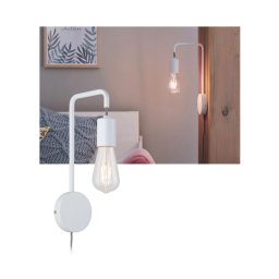 Paulmann 79811 - Candeeiro de parede CALVANI 1xE27/40W 230V branco