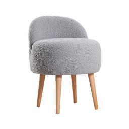 Pufe MIKI, diâmetro 46 cm, cinzento