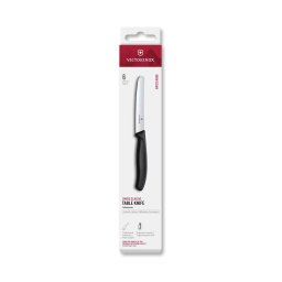 Victorinox - Conjunto de facas de cozinha para legumes SWISS CLASSIC, lâmina de 11 cm, 6 unidades, preto
