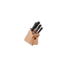 Wüsthof - Conjunto de 6 facas de cozinha CLASSIC com bloco, faia/bege