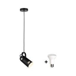 Paulmann 79766 - Pendente em cabo LAVEA LED 1xE27/8W 230V preto