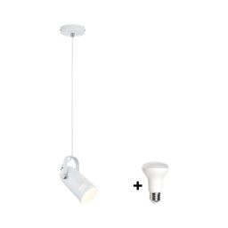 Paulmann 79767 - Lustre suspenso em cabo LAVEA, LED 1xE27/8W, 230V, branco